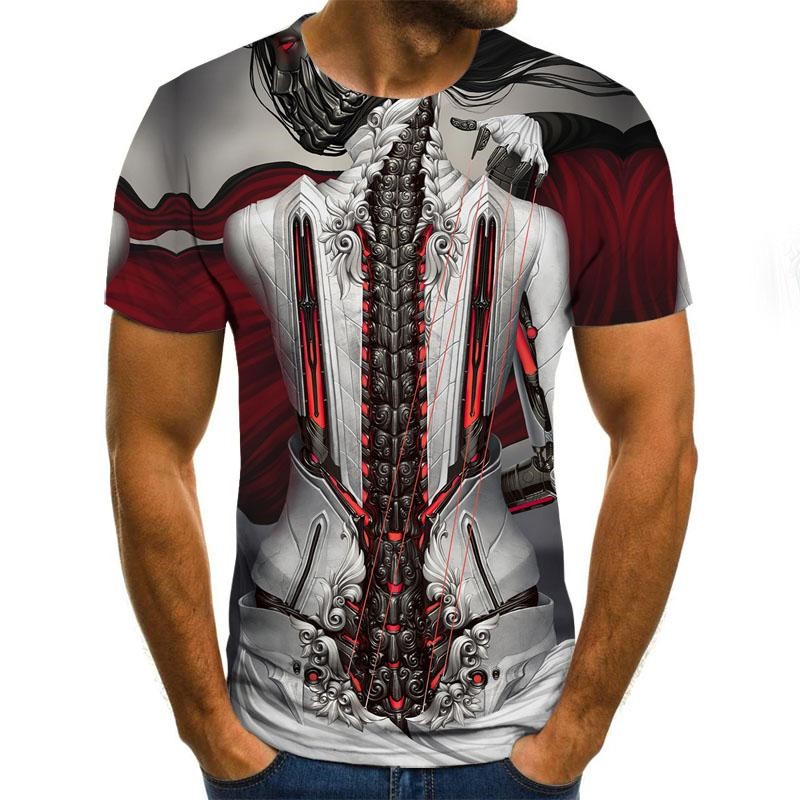 Fashion Men's Short Sleeve 3d T-shirt Shirt 3d T-shirt Men's Fun T-shirt Men's Casual Hip hop Fitness T-shirt